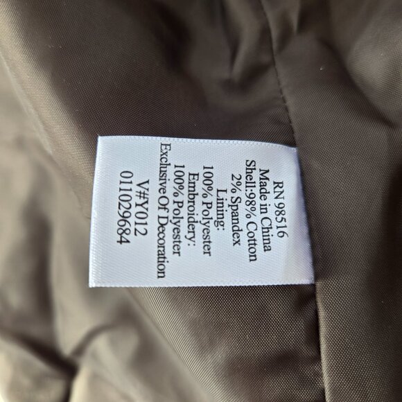 Coldwater Creek Brown Embroidered Beaded Blazer Jacket Aztec - Picture 10 of 10